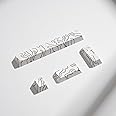 Amazon.com: 4pcs Keycaps, White Topographic Keycaps PBT Keycap Cherry ...