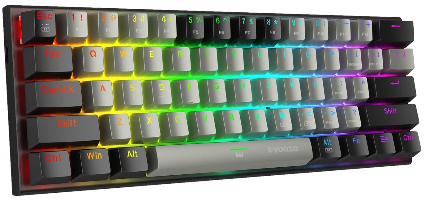 Mua E-YOOSO 60% Wired Mechanical Gaming Keyboard, RGB Backlit Ultra ...