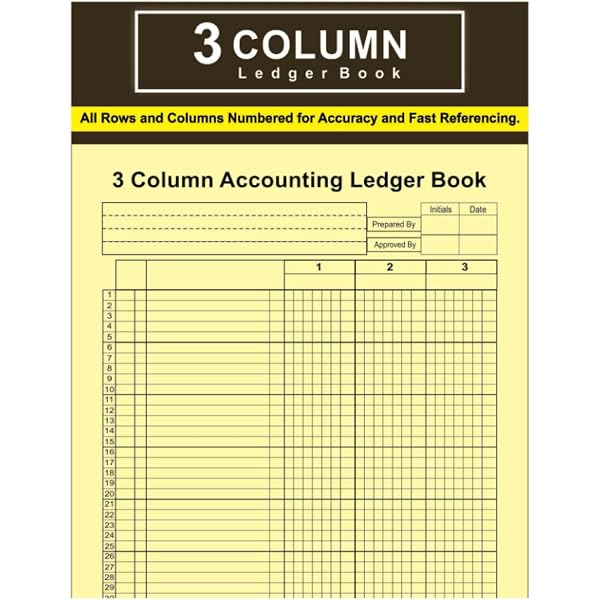 Amazon.com: 3 Column Ledger Book: Accounting Ledger Notebook for Small  Business and Personal Finance, Income and Expense Log Book / High Quality  Brown & Blonde Cover: 9798987400524: Diamond, Beth: Books