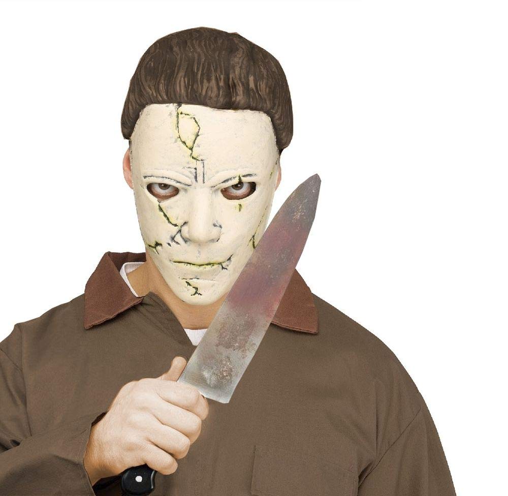 shoperama Michael Myers Set Mask and Knife Halloween Horror Movie Series Killer Killer Costume Accessory Rob Zombie