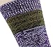 Bienvenu lady's 5 Pack KnitWinter Warm Stripe Slouch Crew Socks, Black