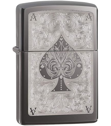 Amazon.com: Zippo Lighter Ace Death 0649 in Black Matte : Health