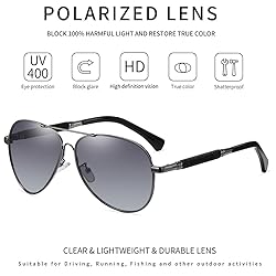 RCXKOOM Polarized Aviator Sunglasses for Mens