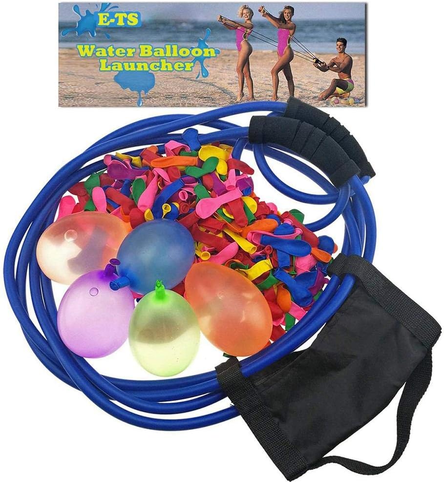CARTEY 3 Person Water Balloon Launcher With 100 Water Balloons