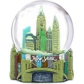 Skyline New York City Snow Globe Souvenir, 3.5 Inches Tall, 65mm