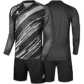 KELME Men Goalkeeper Jersey Kid Padded Goalkeeper Soccer Jersey Adults Men's Goalie Jersey