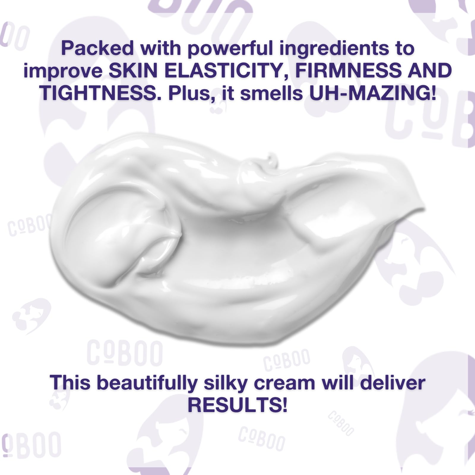 CoBoo Silky Stretch Cream | Maternity Stretch Mark Cream for Pregnancy | Paraben Free 7oz Formula to Reduce Stretch Marks & Improve Skin Elasticity | Refreshing Scent