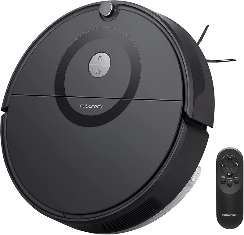 E5 Robot Aspirador y Mopa para Todos los Suelos con Control Remoto y App/Voz (2500Pa, 200min de duración, 640ml polvo/180ml tanque de agua, auto. Sistema de ruta giroscópico) Negro