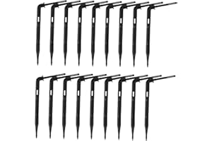 SHINEOFI 100pcs Drip Irrigation Stakes and Water Drippers for Plants, Greenhouse Gardening Irrigation Tools, Outdoor Tree Wat