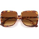 VANLINKER Polarized Oversized Big Trendy Square 70s Sunglasses for Women Retro Vintage Shades VL9836
