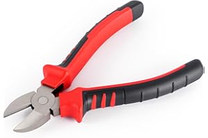 YEVEETTE 7" Diagonal Cutting Pliers, Heavy Duty Side Cutters, Wire Cutters For Electrical Appliance Repair, Cable, Electronic Production, Industrial Work, Fine Cutting, Model Making Comfort Grip