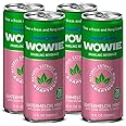 Wowie | Hemp Infused Sparkling Beverage for Stress and Anxiety Relief | All-Natural, Low Calorie | Non Alcoholic | Herbal Adaptogens Drink | 12oz Sleek Can