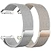 For Fitbit Ionic Bands Small and Large for Women Men 2 Pack, hooroor Fully Magnetic Closure Clasp Mesh Loop Milanese Stainless Steel Metal Ionic Sport WristBand Accessories for Fitbit Ionic Smartwatch