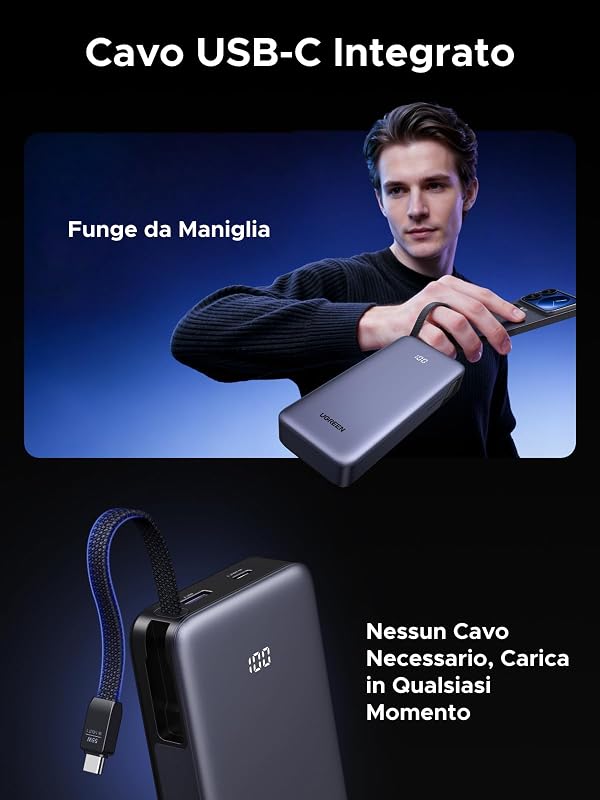 Nexode 55W Power Bank 20000mAh Caricatore Portatile PC PD 45W