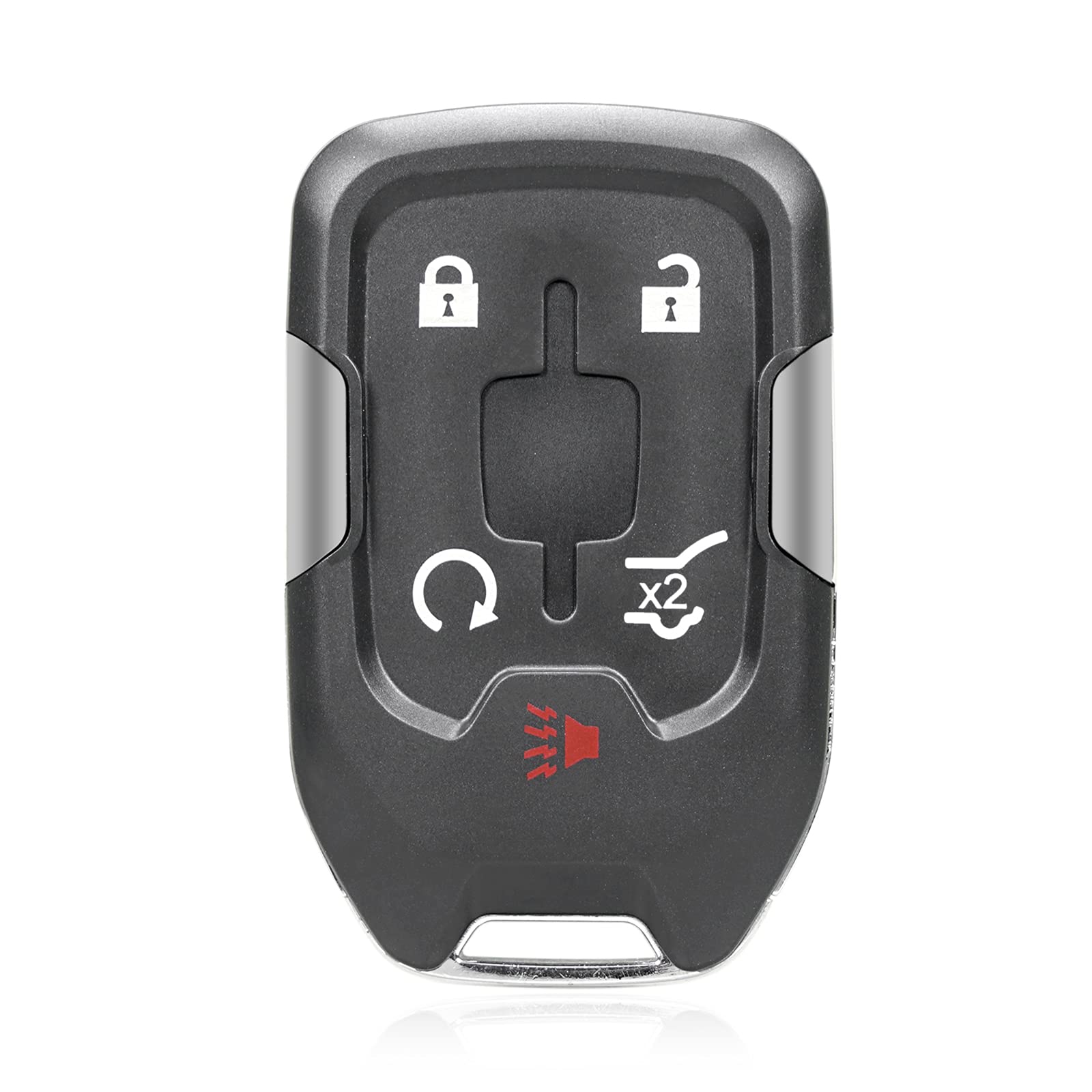 MACHSWON Car Replacement Remote Key Fob Shell Case 5 Key Button Black for GMC Terrain 2018