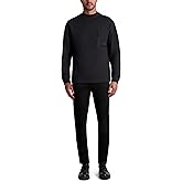 Karl Lagerfeld Mens Boucle Pocket Long Sleeve Lt Weight Sweatshirt