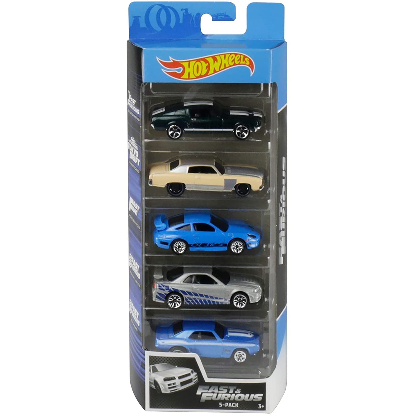 HOT WHEELS FAST AND FURIOUS 5 Pack Vehicles, GMG69