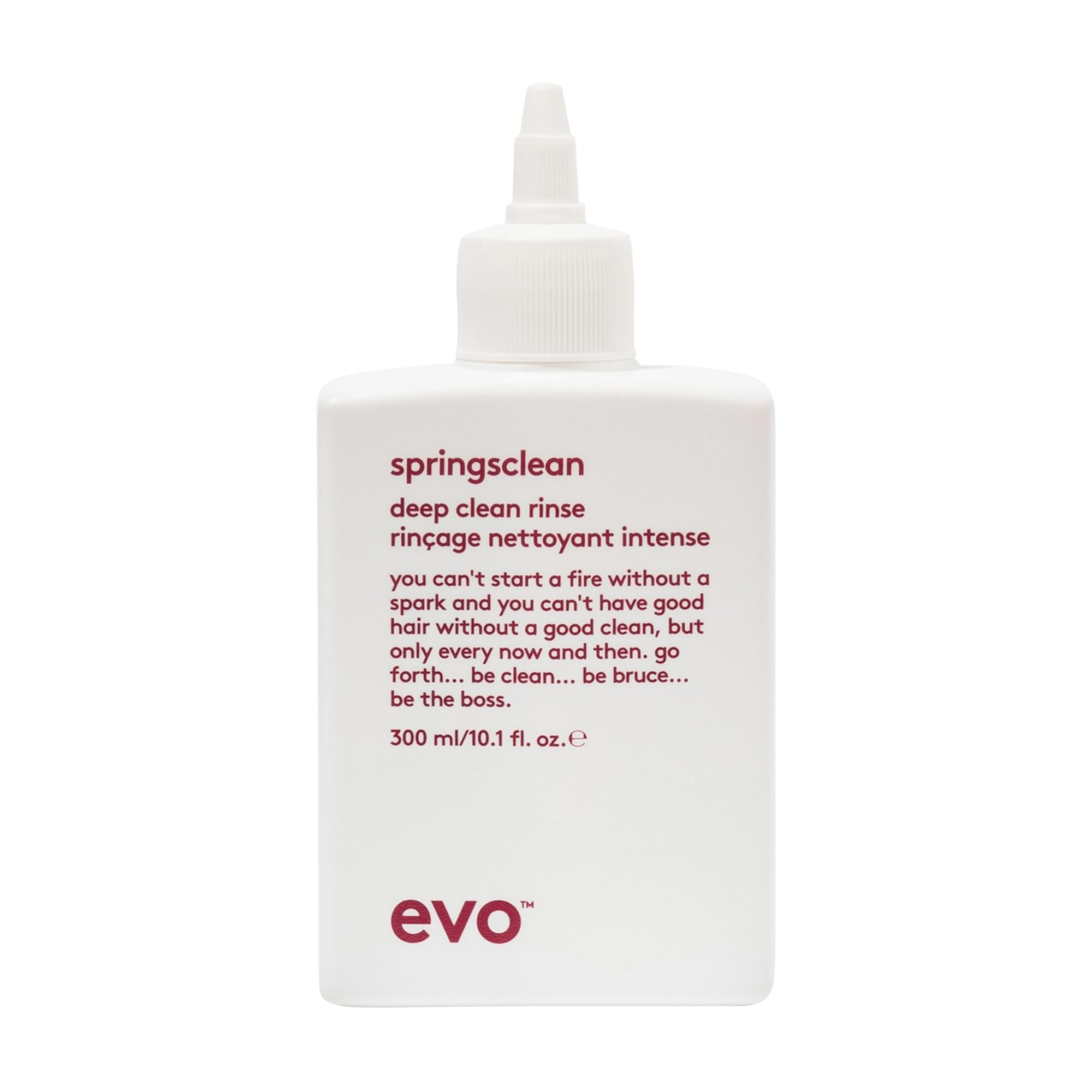 Evo Springsclean Deep Cleansing Shampoo for Wavy & Curly Hair - Sulphate-Free, Clarifying Curl Cleanser - 300 mL
