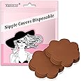 YREEIS 40 Pcs Nipple Covers For Women Hypoallergenic Disposable Adhesive Nipple Pasties No-Show Satin Breast Petals Stickers