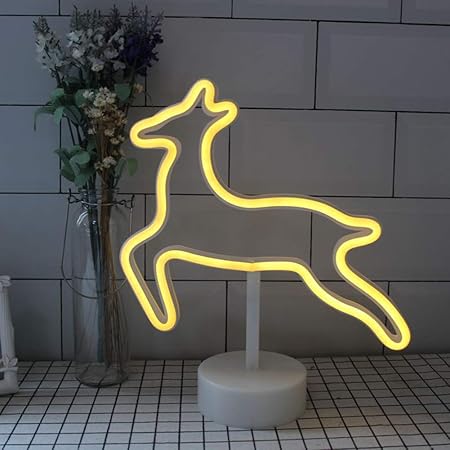 Tofree LED-Neonschild Nachtlicht Innendekoration Tischbeleuchtung Lampen für Hochzeit Geburtstag Party Schlafzimmer Dekoratio