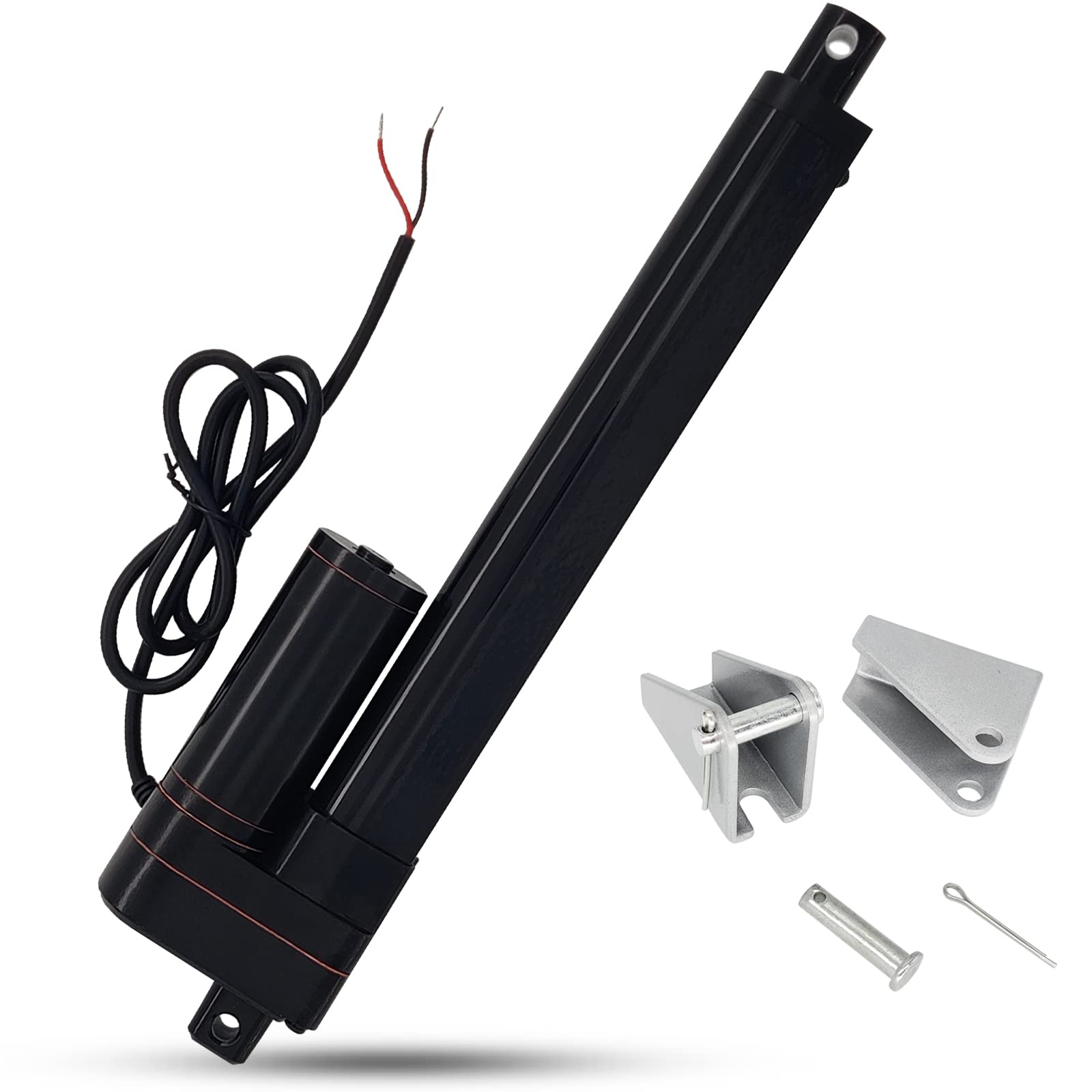 Photo 1 of JQDML 8 Inch 8" Stroke Linear Actuator 12V Heavy Duty 3000N/660lbs IP65 Waterproof Electric Actuator 0.2"/s with Mounting Brackets