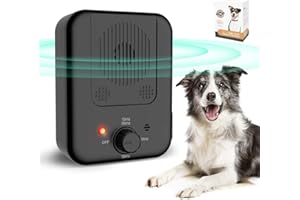 BUBBACARE Anti Barking Device, Dog Barking Control Devices with 3 Adjustable Modes, Rechargeable Dog Barking Deterrent Control Bark for Small Medium Large Dogs, Dog Bark Training Tool Indoors Outdoors