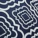 CaliTime Pack of 2 Soft Canvas Throw Pillow Covers Cases for Couch Sofa Home Decor Modern Quatrefoil Geometric 18 X 18 Inches Navy Blue