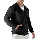 Jupmov Mens Lightweight Running Jackets,UPF 50+ Workout Windbreaker Zip Up Hoodie Men with Pocket