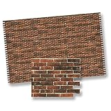 Dollhouse Miniature Antique Brick Wall Material by World Model Miniatures