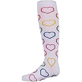 MeMoi Dazzling Hearts Girls Cotton Blend Knee High Socks
