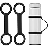 PATIKIL Water Bottle Carrier Grip, Portable Soft Silicone Non-Slip Water Handle Grip Water Bottle Holder Strap