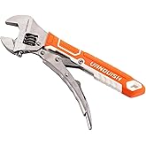 VANQUISH 10'' Locking Adjustable Wrench Extreme Grip, CR-V Steel TPR Handle, Wrench for Auto Repair, General Assembly, Maintenance, Plumbing, 3160