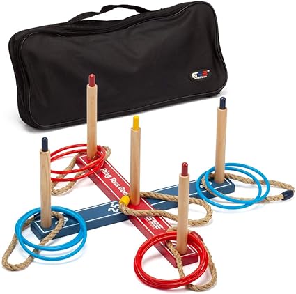 Amazon Com Ring Toss Throwing Game Set Outdoor Fun Family Games