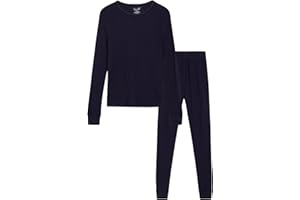 Rene Rofe Girls Thermal Set - 2 Piece Waffle Knit Thermal Top and Long Johns - Thermal Underwear for Girls