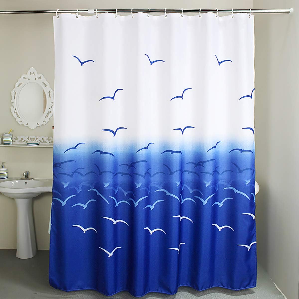 Xxuan Home 72 x 74 Fabric Shower Curtain for Bathroom