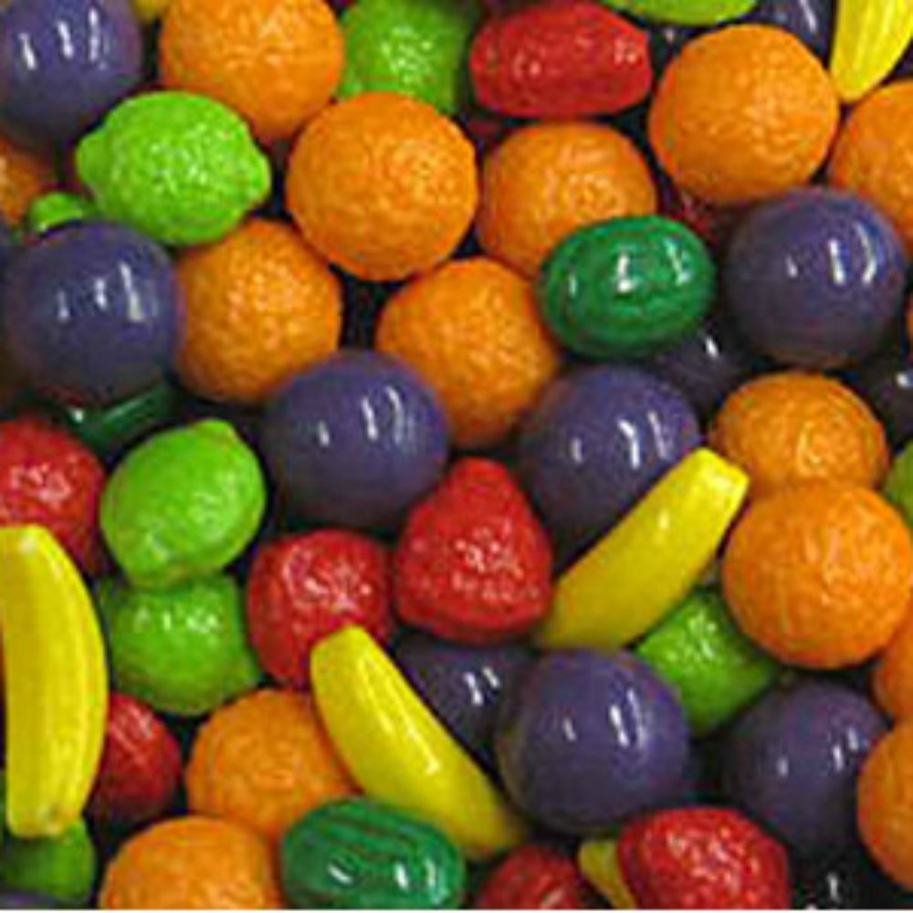 Nitwitz Fruit Shaped Mix Sweet Tart Candy 5LB Bag Hard