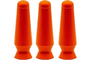 DMV Scleral Cup Large Contact Lens Handler -3 Pack - Inserts and Removes Scleral Contact Lenses and Prosthetic Eyes (Orange)