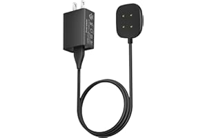 Vancle Fast Wall Charger for Fitbit Versa 4 / Versa 3 / Sense 2 / Sense, 3.3Ft Replacement USB Charging Cable Cord Magnetic Dock Stand for Versa 4/3 / Sense 2 Smartwatch