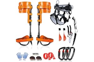 MITOJOSYEER Tree Climbing Gear - Tree Climbing Spikes Suitable for Tree Work, Fruit Picking,Tree Climbing,Logging of Tree Climbing Kit