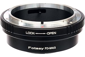 Fotasy FD Mount Lens to M4/3 Adapter, FD MFT Converter, Compatible with Panasonic G7 G9 GF8 GH5 GX7 GX8 GX9 GX85 GX80 GX850 G90 G91 G95 G100 Olympus E-M1 E-M5 E-M10 I II III E-PM2 E-PM1 Pen-F E-M1X