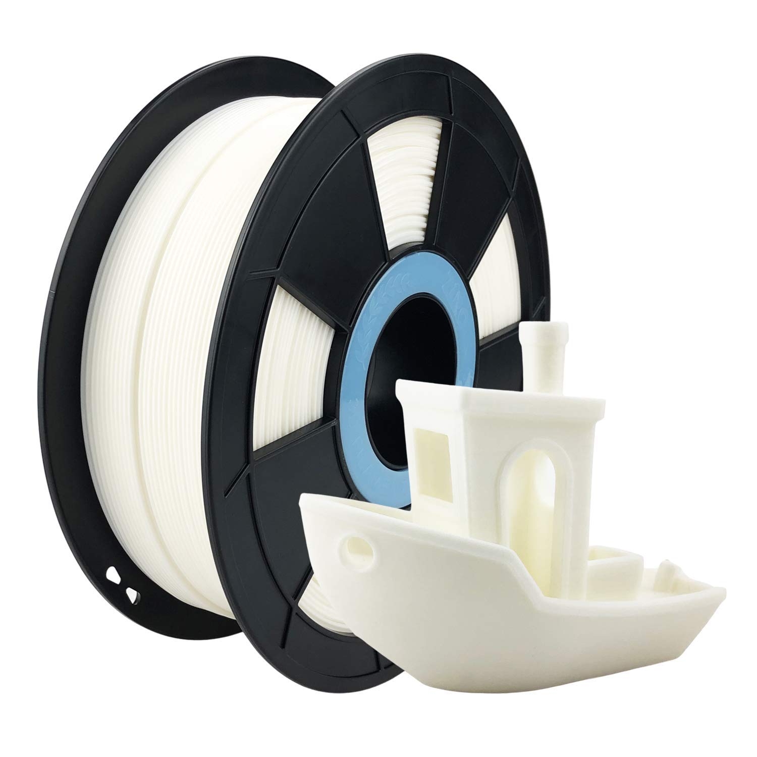 ZIRO PLA Filament 1.75mm, 3D Printer Filament PLA PRO Basic Color Series 1.75MM 1KG(2.2lbs), Dimensional Accuracy +/- 0.03mm, White