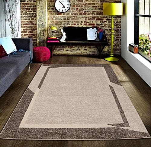 Amazon Com Msrugs Monaco Collection Brown Area Rugs For Living Room 3 X5 5 X7 8 X10 Kitchen Dining