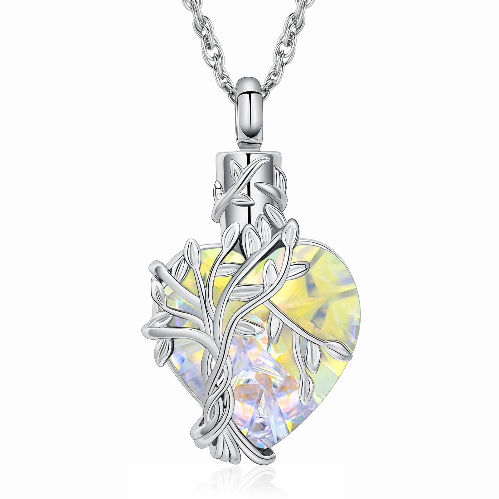 shajwo Tree of Life Cremation Heart Urn Ashes