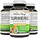 Turmeric Curcumin with Bioperine Black Pepper Extract With 95% Curcuminoids Vitamin B6 Manganese & Iron -Powerful Pain Relief Increased Energy & Bone Health Support For Women & Men By Natures Design