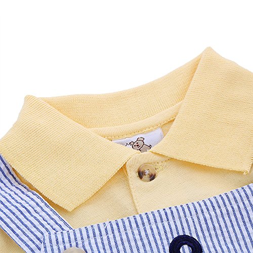 Bebone Baby Boys Overalls Stripe Cotton Romper - Image 5