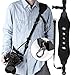 Jungleland Camera Strap Rapid Fire Camera Neck Strap Quick Release and Safety Tether Shoulder Strap for Nikon D500 Canon Sony Black