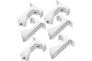 HOMSFOU 6-Pack Aluminum Alloy Squeaky Floor Repair Kit for 5/8 or Thicker Wood Planks Silver Eliminates Floor Noise Easy to U