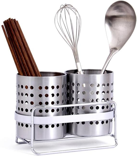 Edelstahl Küche Geschirr Ablage Halter, Besteck Stauraum Drain Rack