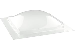 RecPro RV Skylight Outer Dome | 14" x 14" Universal Outer Skylight (Crackle Clear)