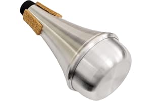 AUTO-PLAZA Practice Silencer Brass Trumpet Mute Aluminum Cork Musical Instrument Part (Silencer)